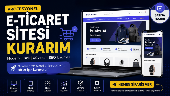 e ticaret sitesi kurarım