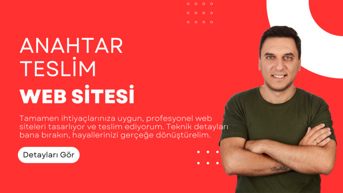 anahtar teslim profesyonel web siteleri oluştururum