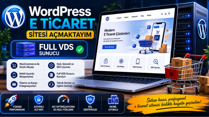 Full vds üzerinde hızlı e-ticaret siteleri kurarım
