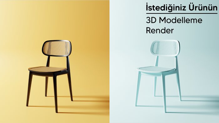 ürün modelleme ve realistik render yapabilirim