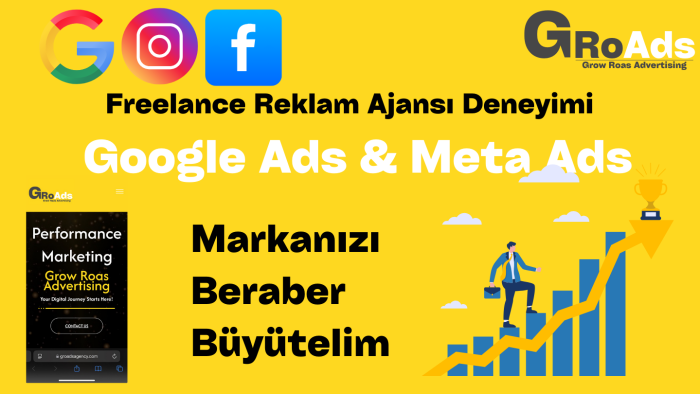 google ve meta reklamlarıyla işinizi büyütmenizi sağlarım