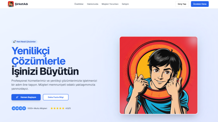 hayal ettiğiniz siteyi gerçeğe dönüştürebilirim