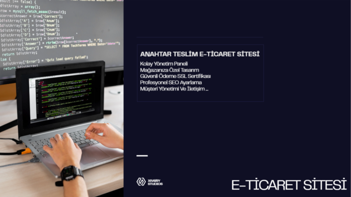 sizin için e-ticaret sitesi kurabilirim