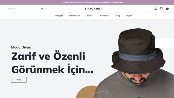 isteklerinize uygun bir e-ticaret sitesi tasarlayabilirim