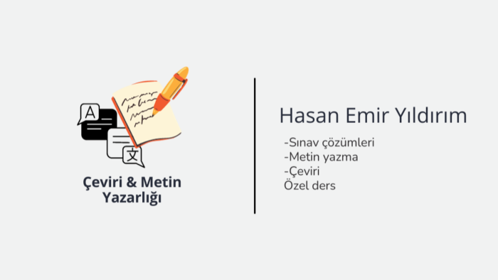 istediğiniz türde ingilizce yazı yazar, çeviri yaparım