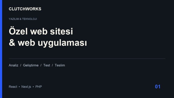 işletmenize özel modern web sitesi ve web uygulaması yaparım