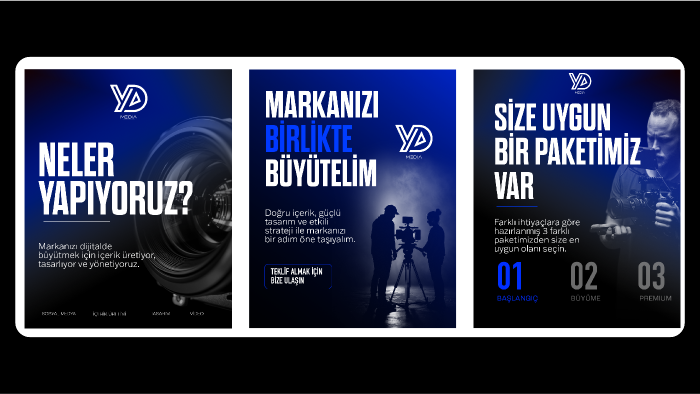 markanız için özgün sosyal medya postları tasarlıyorum