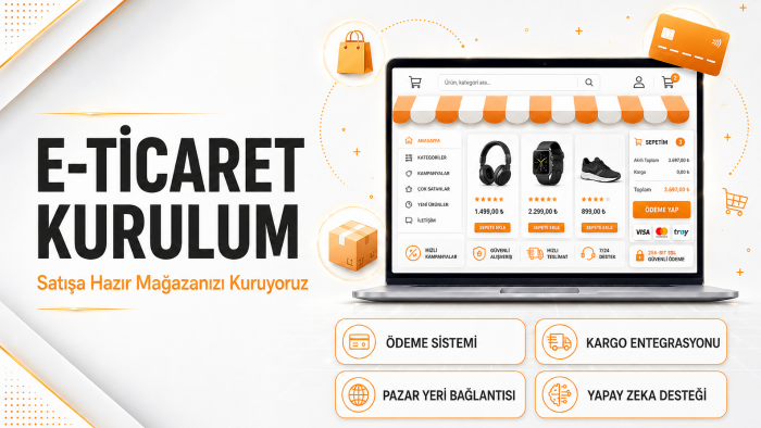 satışa hazır e-ticaret sitesi kurar ve entegre ederim
