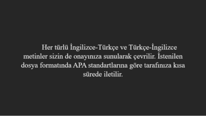 İngilizce-Türkçe, Türkçe-İngilizce çevirilerinizi yaparım
