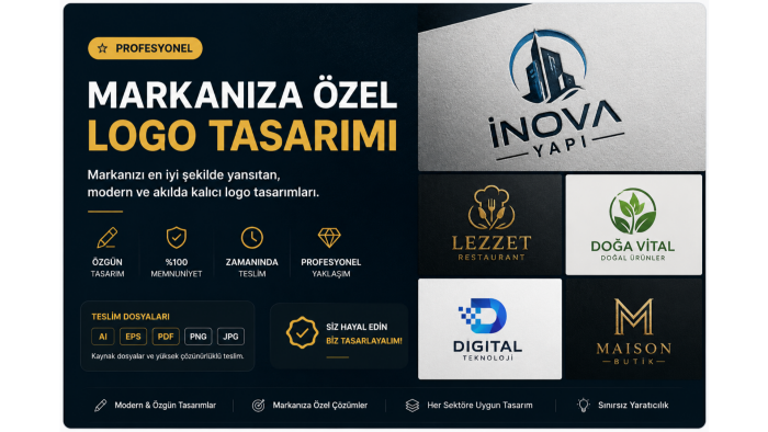 markanıza özel profesyonel logo tasarlarım