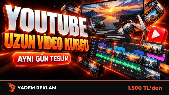 youtube uzun videolarınızı aynı gün profesyonel kurgularım