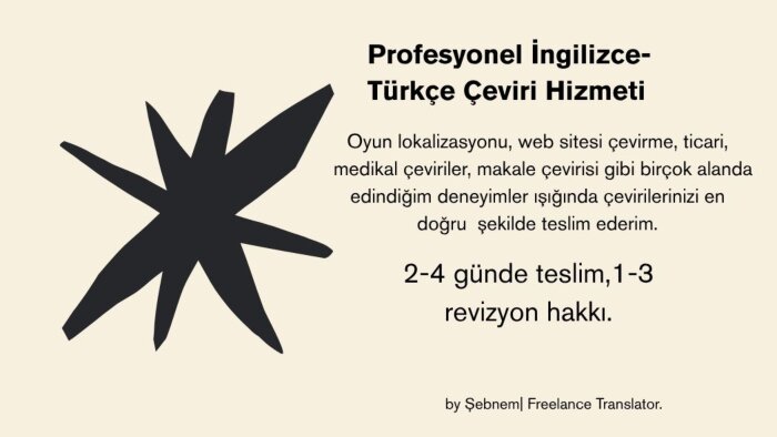 çeviri yaparım