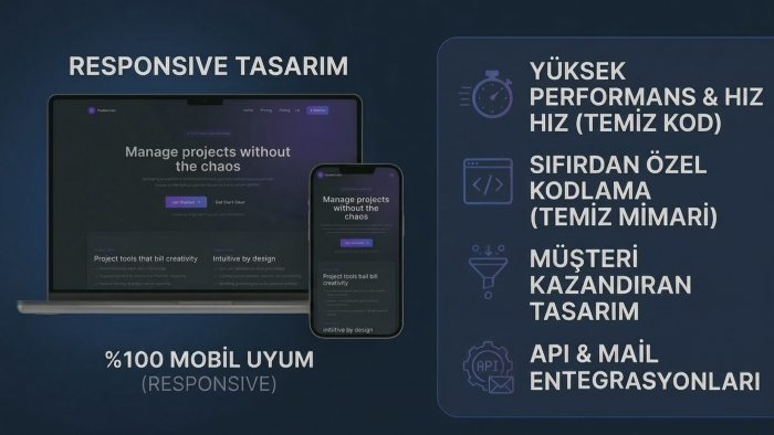 hızlı, şık ve mobil uyumlu landing page geliştiririm