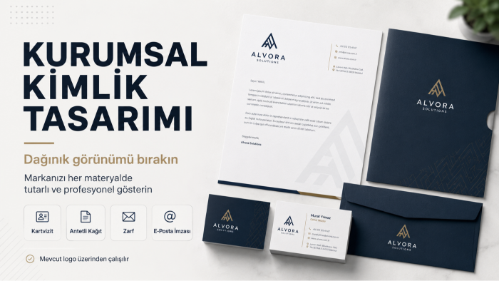 markanıza özel profesyonel kurumsal kimlik tasarlarım