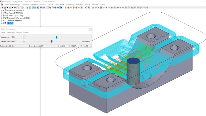 machining strategist ile cnc cam programlama yapıyorum