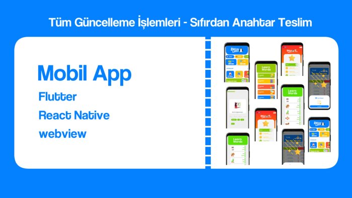 mobil uygulamanızı yapabilirim
