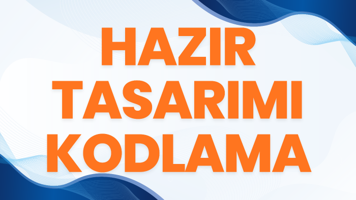 hazır tasarımlarınızı yazılıma dönüştürebilirim