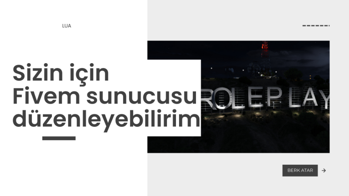 Fivem sunucusu düzenleyebilirim