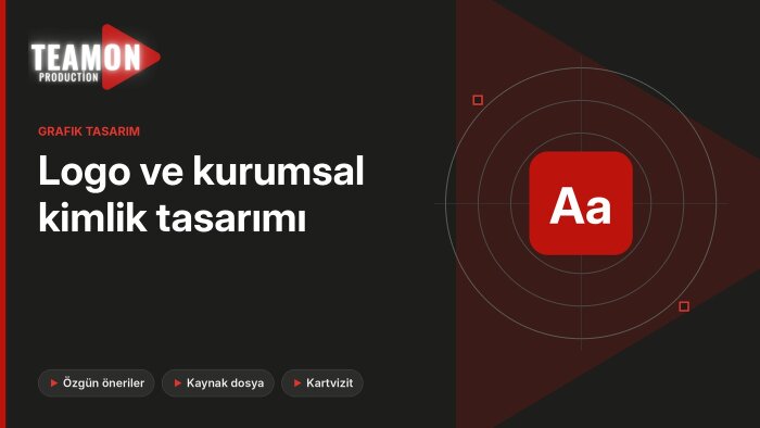 markanıza özgün logo ve kurumsal kimlik tasarlarım