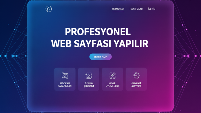  modern ve performans odaklı web siteleri tasarlıyorum