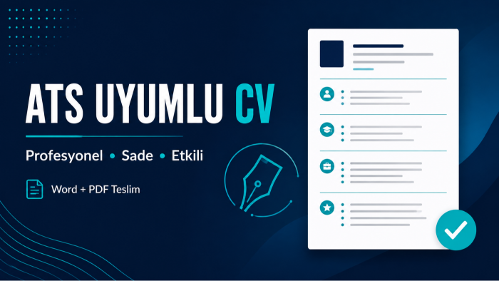 profesyonel ve ATS uyumlu CV hazırlayabilirim