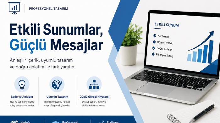seçtiğiniz bir konuda profesyonel sunumlar hazırlayabilirim