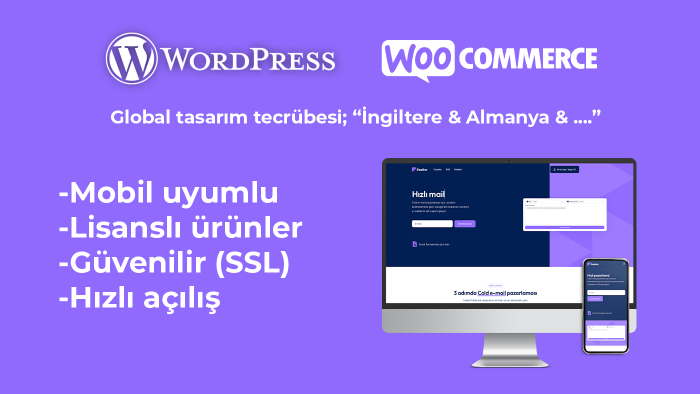 mobil uyumlu WordPress ve WooCommerce sitenizi hazırlarım