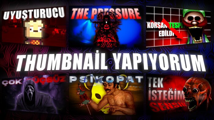 size özgün ve herbiri farklı 10 adet thumbnail yapabilirim