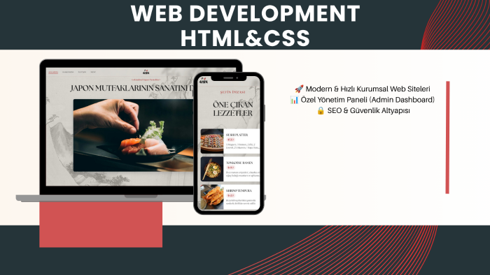 modern ve yüksek performanslı web siteleri geliştiririm