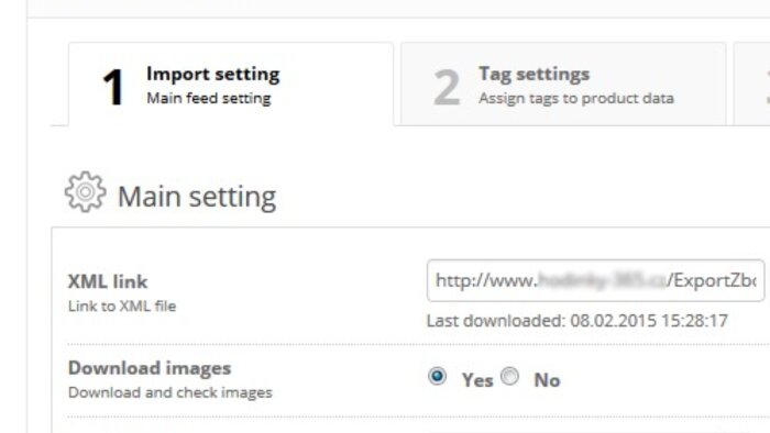 size xml import modülü kurarım