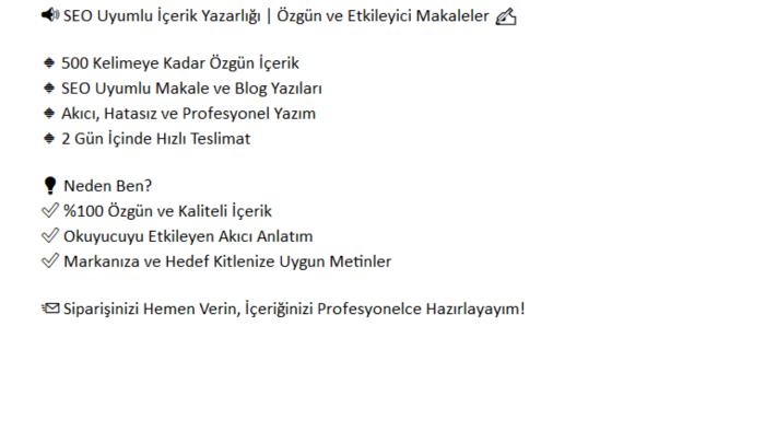 sizin için özgün hikayeler ve senaryolar yazıyorum