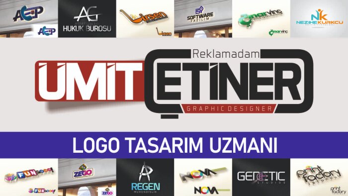 sade ve şık logo tasarımı yaparım