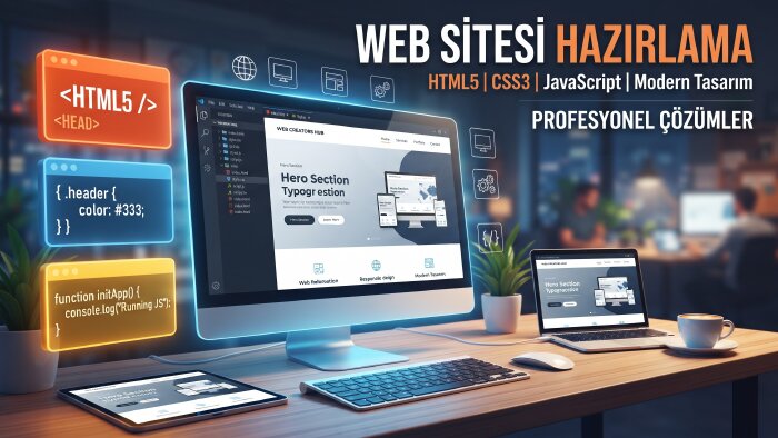 hazır şablonlar kullanarak bir site tasarlayabilirim