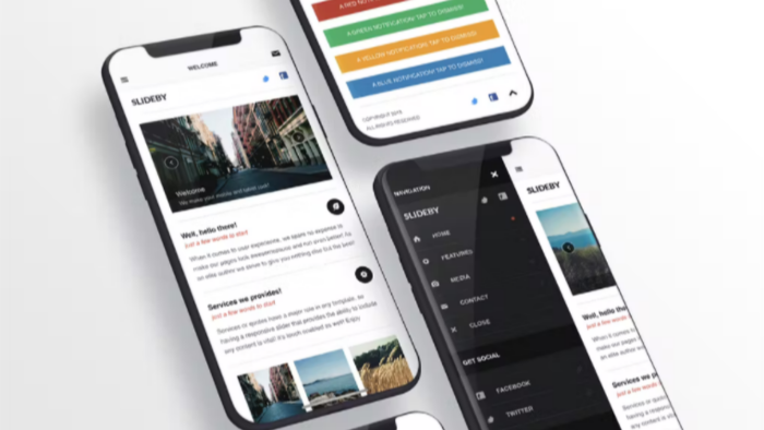 mobil uyumlu mobil uygulama hissi veren web site yapıyorum