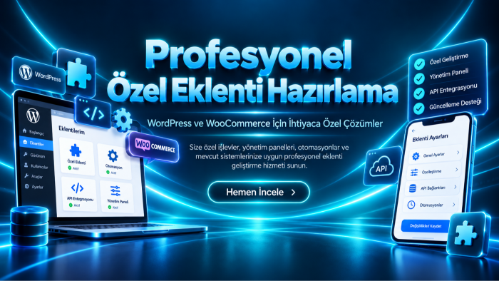 wordPress için özel eklenti yazarım