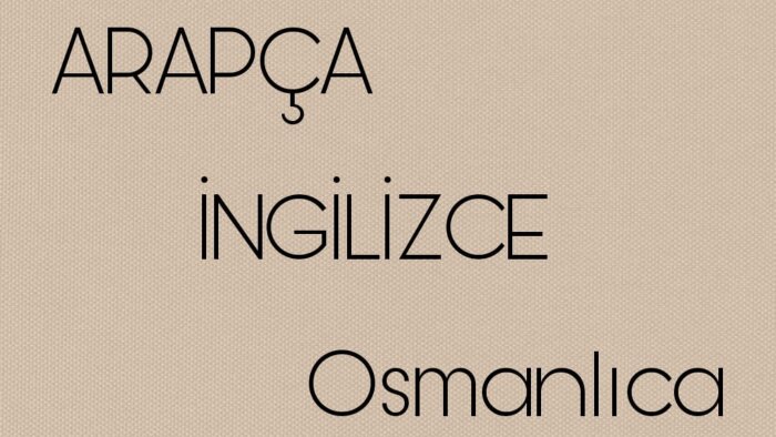 arapça ingilizce osmanlıca çeviri yaparım