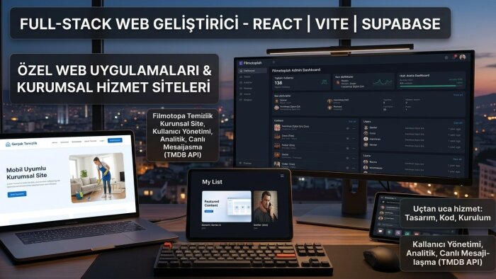 tasarım + kod + kurulum uçtan uca hizmet yapıyorum