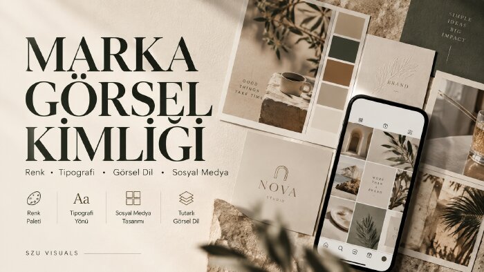 markanız için yaratıcı görsel kimlik hazırlarım