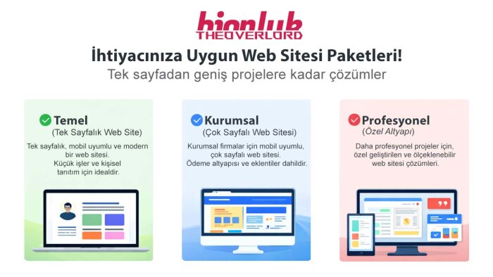 istediğiniz tarz ve sektöre uygun site yapıyorum