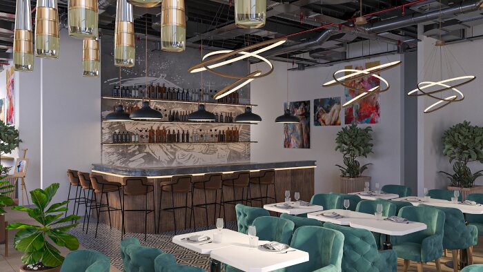  kaliteli bir cafe restoran tasarımı yapabilirim
