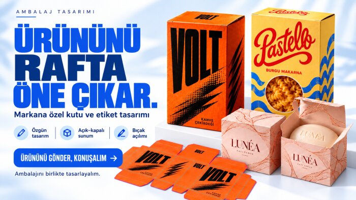 markanıza özel dikkat çekici ambalaj tasarlarım