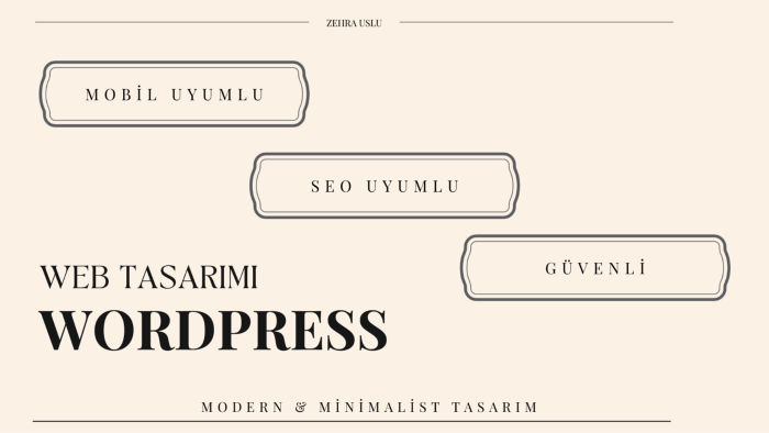 mobil uyumlu ve modern wordpress web tasarımı yaparım