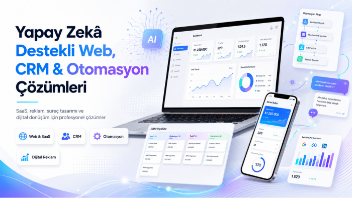 AI destekli özel web sistemi ve SaaS geliştiririm