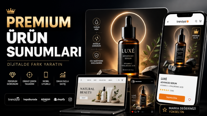 ürünlerinizi premium ve profesyonel gösteririm