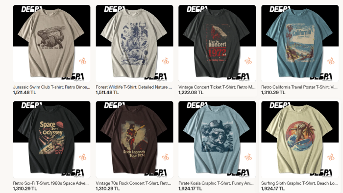 markanız için özgün T-shirt tasarımları hazırlayabilirim