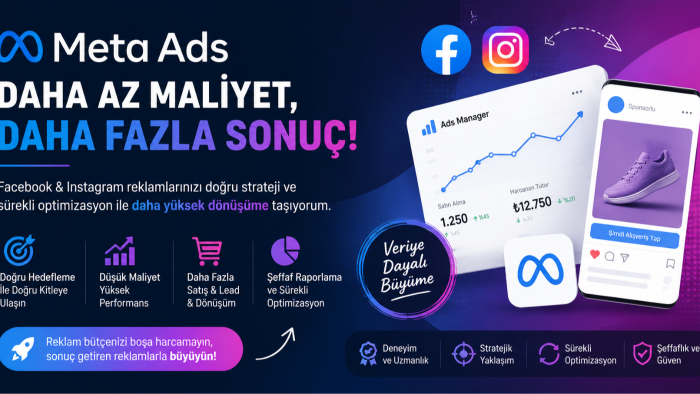 Meta Ads hesabınızı uçtan uca yönetebilir, optimize ederim