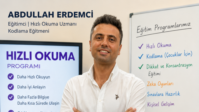 hızlı okuma ve okuduğunu anlama eğitimi veriyorum