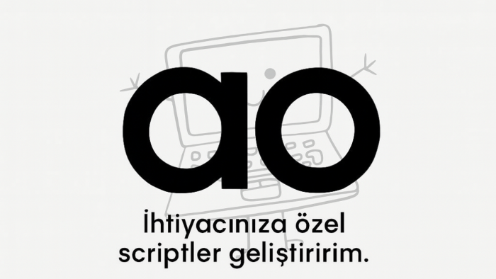 ihtiyacınıza özel scriptler geliştiririm