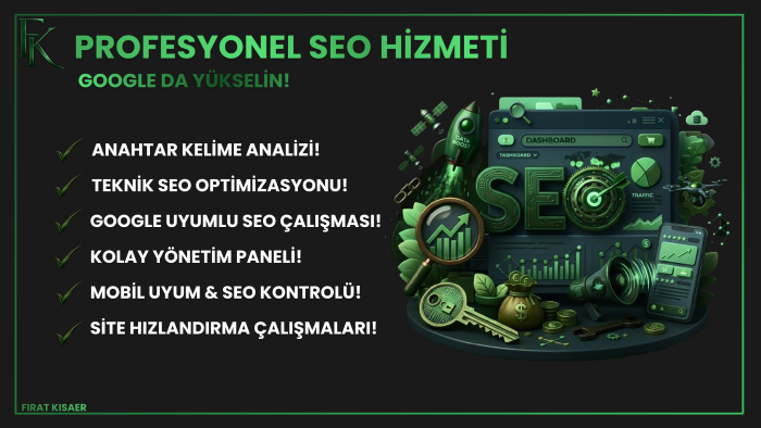 web siteniz için aylık SEO uzmanı danışmanlığı yapabilirim