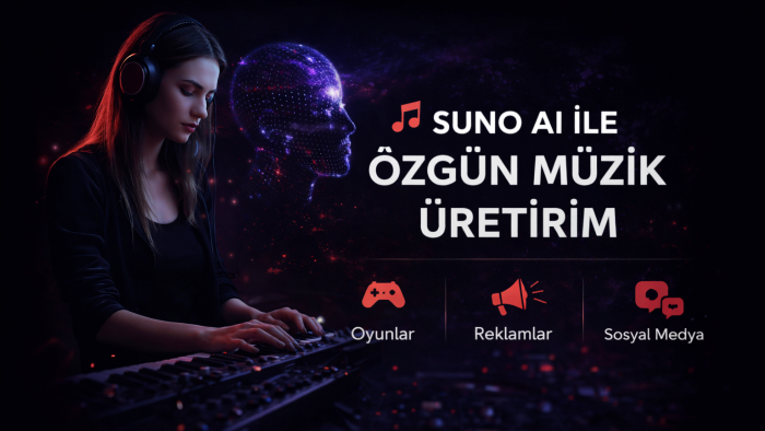 kişiye özel, oyun reklamlar için telifsiz AI müzik yapıyorum